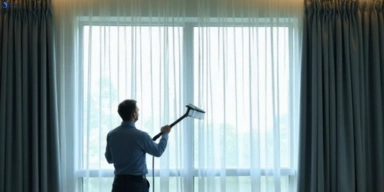 Commercial curtain stain removal service clagiraba hotels offices restaurants